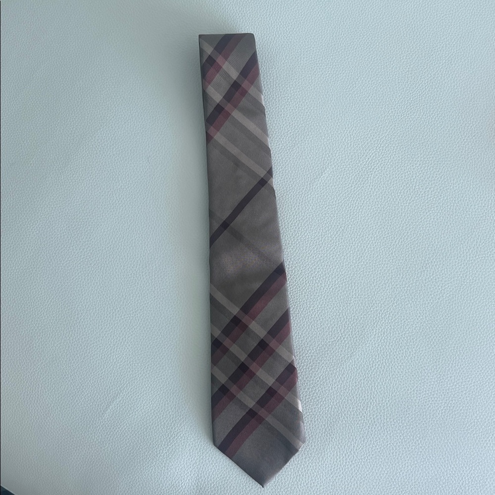 Burberry Plaid Silk Tie